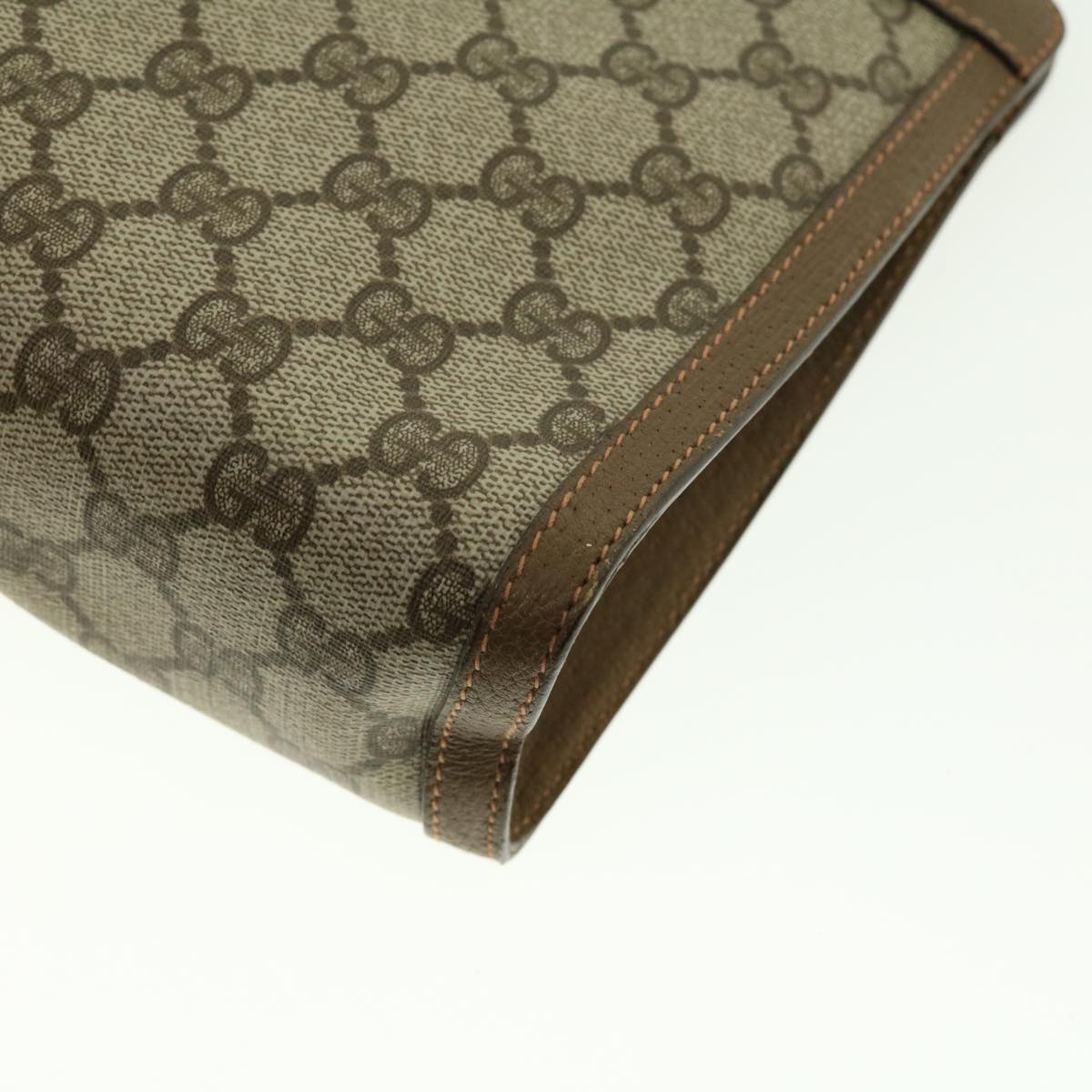 GUCCI GG Canvas Web Sherry Line Clutch Bag Beige Red Green 89.01.033 ki2822