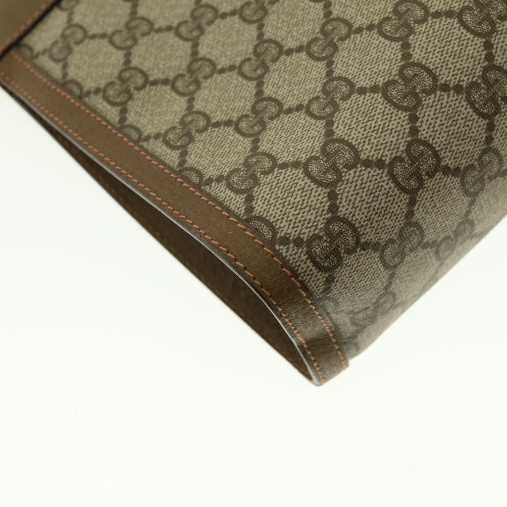GUCCI GG Canvas Web Sherry Line Clutch Bag Beige Red Green 89.01.033 ki2822