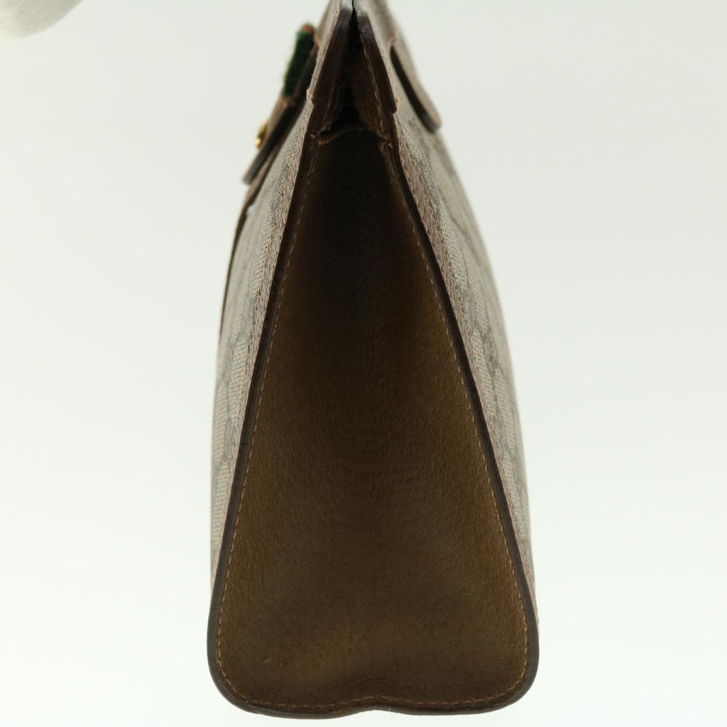 GUCCI GG Canvas Web Sherry Line Clutch Bag Beige Red Green 89.01.033 ki2822