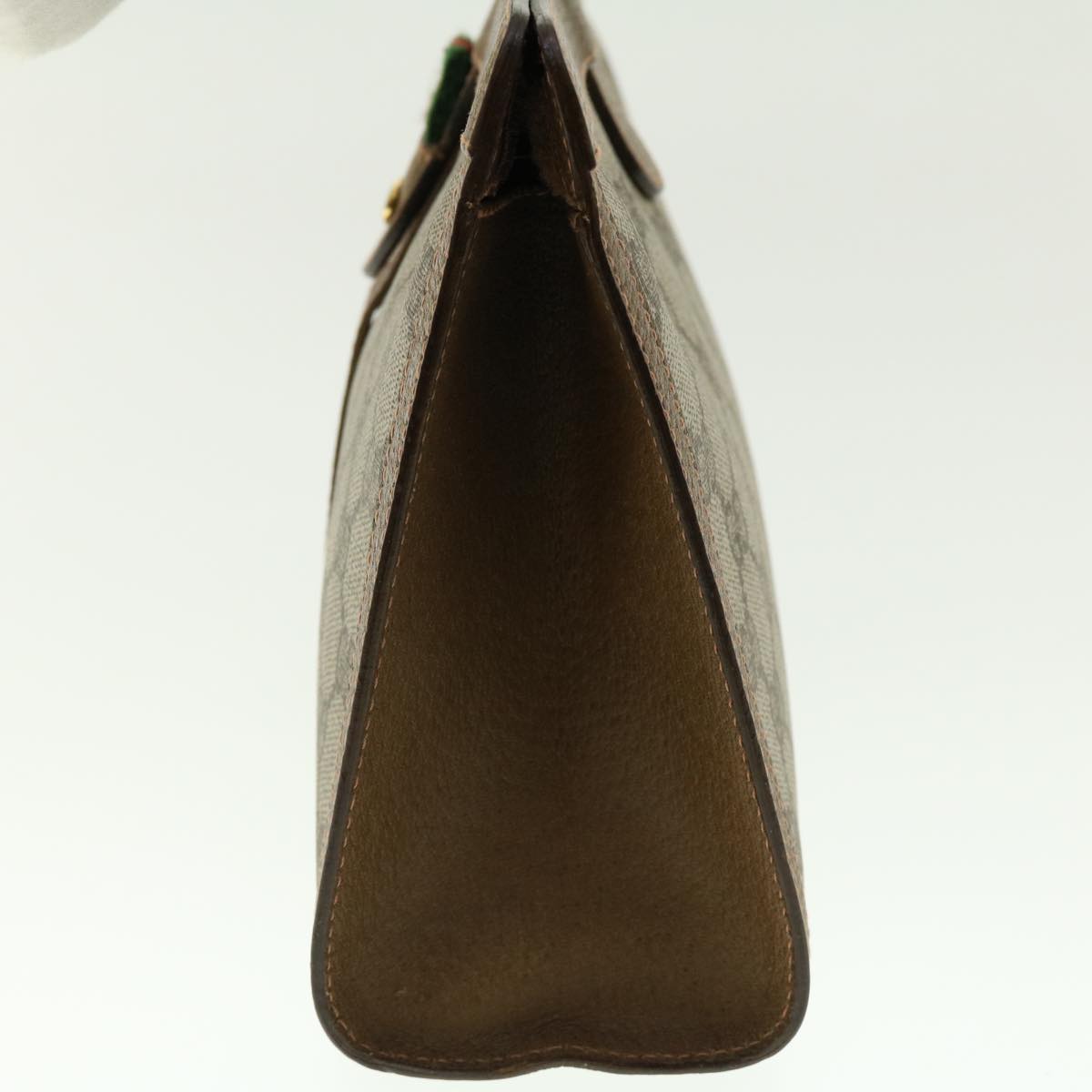 GUCCI GG Canvas Web Sherry Line Clutch Bag Beige Red Green 89.01.033 ki2822