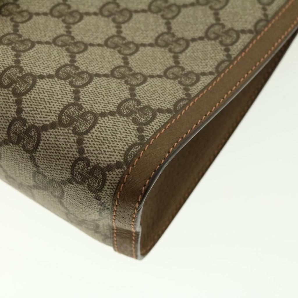 GUCCI GG Canvas Web Sherry Line Clutch Bag Beige Red Green 89.01.033 ki2822