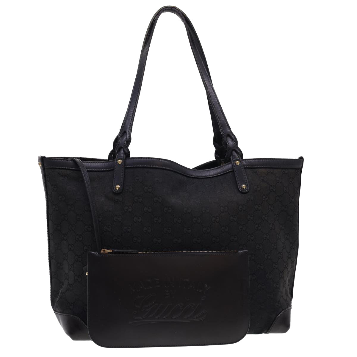 GUCCI GG Canvas Tote Bag Black 247209 ki2823