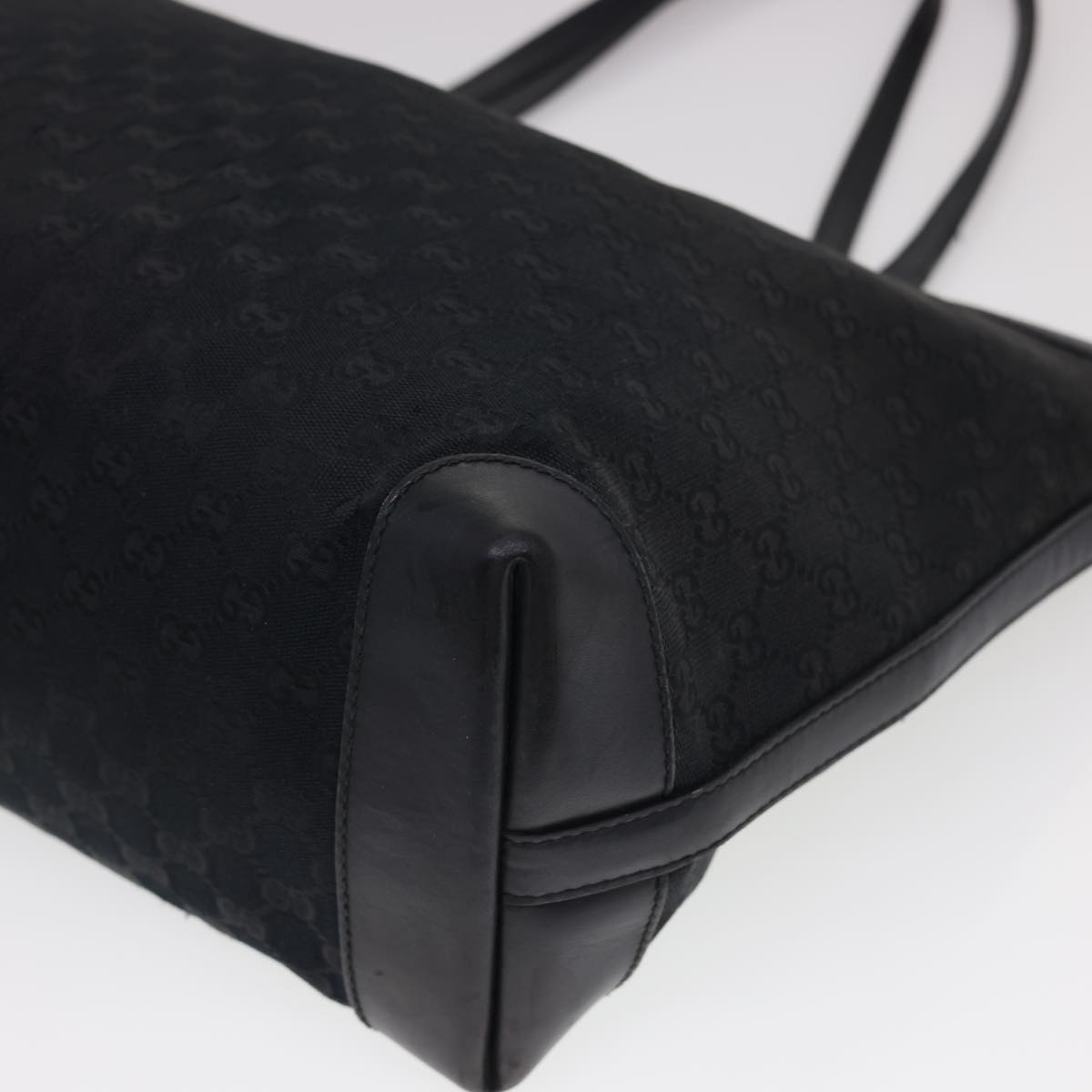 GUCCI GG Canvas Tote Bag Black 247209 ki2823