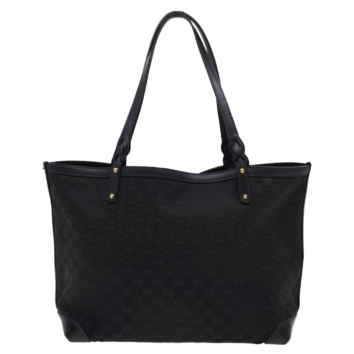 GUCCI GG Canvas Tote Bag Black 247209 ki2823