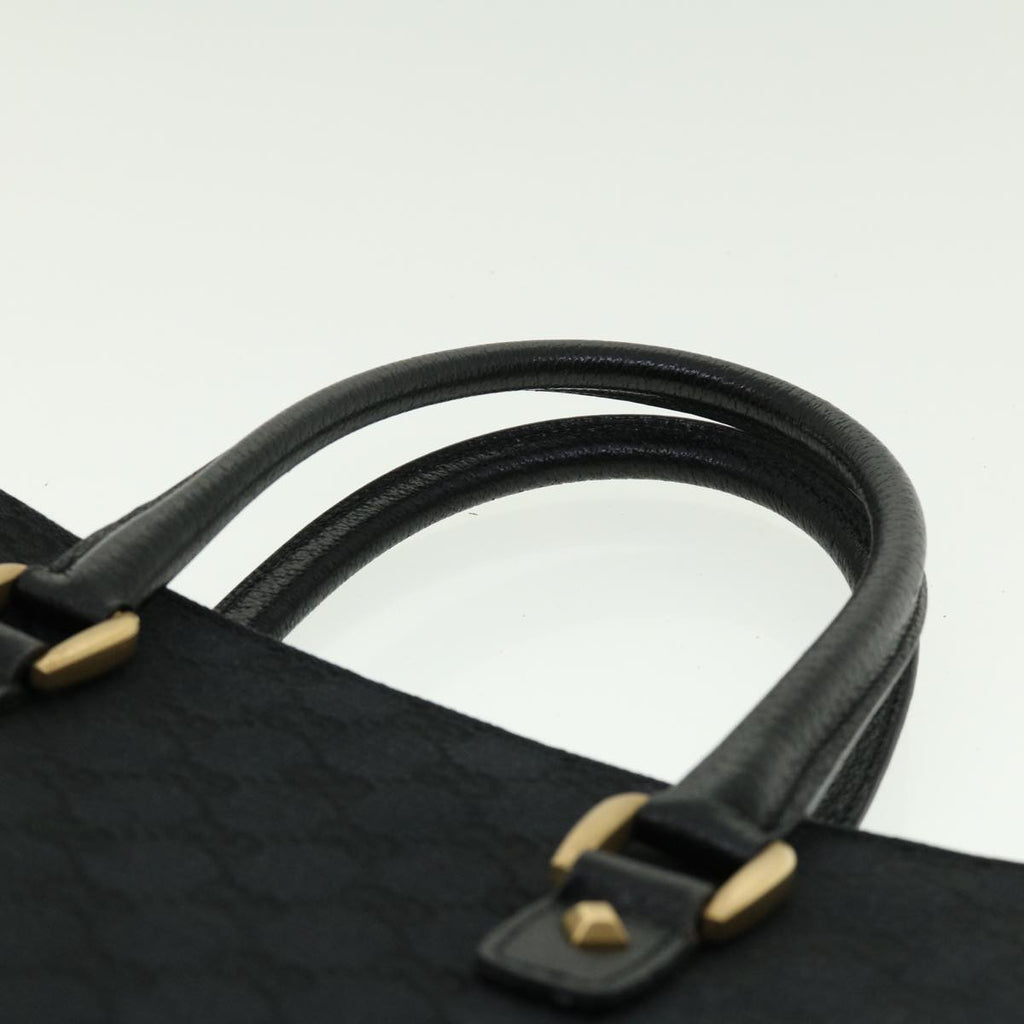 GUCCI GG Canvas Studs Hand Bag Black 120895 ki2824