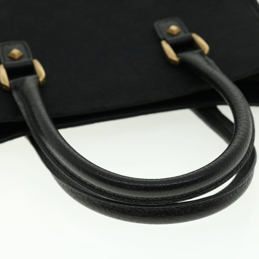 GUCCI GG Canvas Studs Hand Bag Black 120895 ki2824