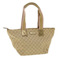 GUCCI GG Canvas Sherry Line Tote Bag Gold Pink 131230 ki2872