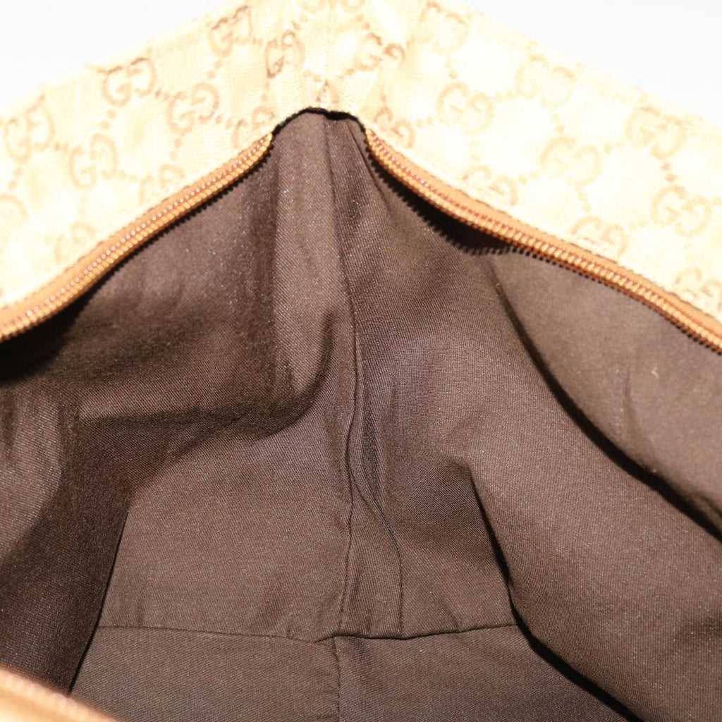 GUCCI GG Canvas Sherry Line Tote Bag Gold Pink 131230 ki2872