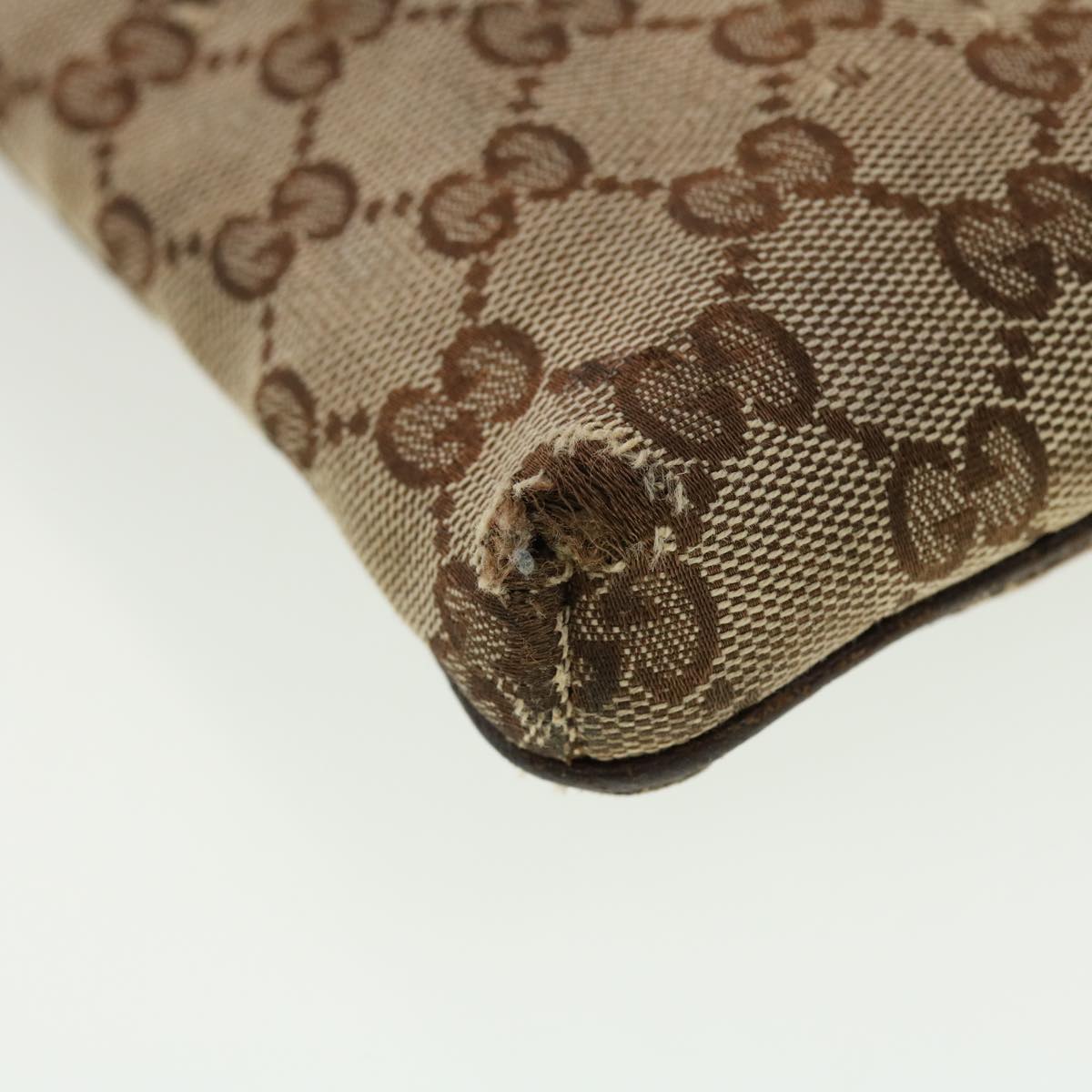GUCCI GG Canvas Web Sherry Line Shoulder Bag Beige Green Red 141863 ki2891
