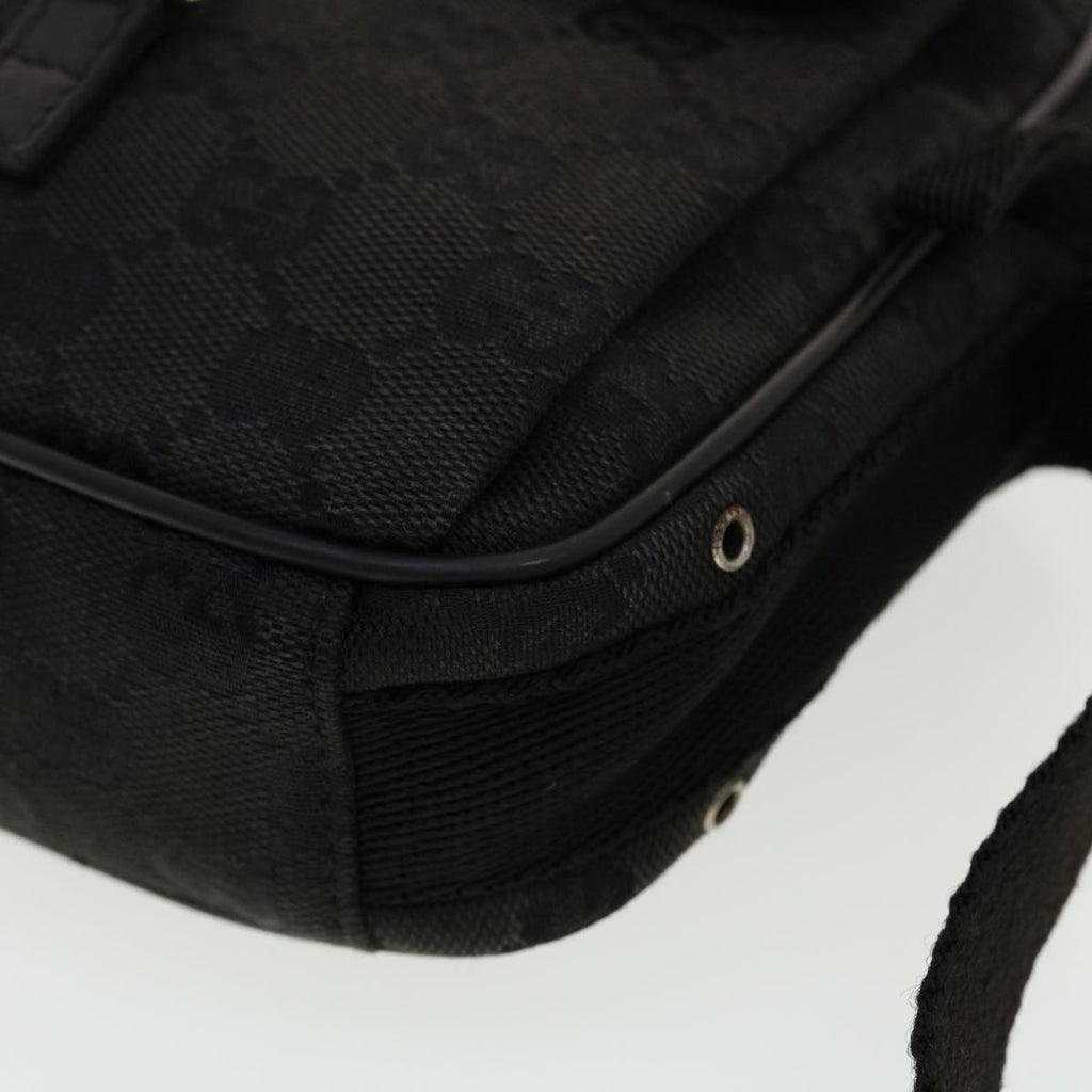 GUCCI GG Canvas Shoulder Bag Black 90470 ki2892