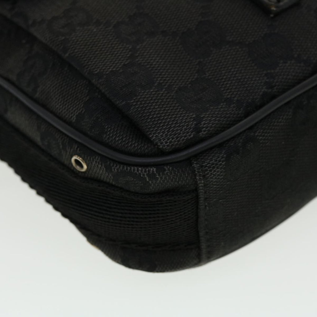 GUCCI GG Canvas Shoulder Bag Black 90470 ki2892