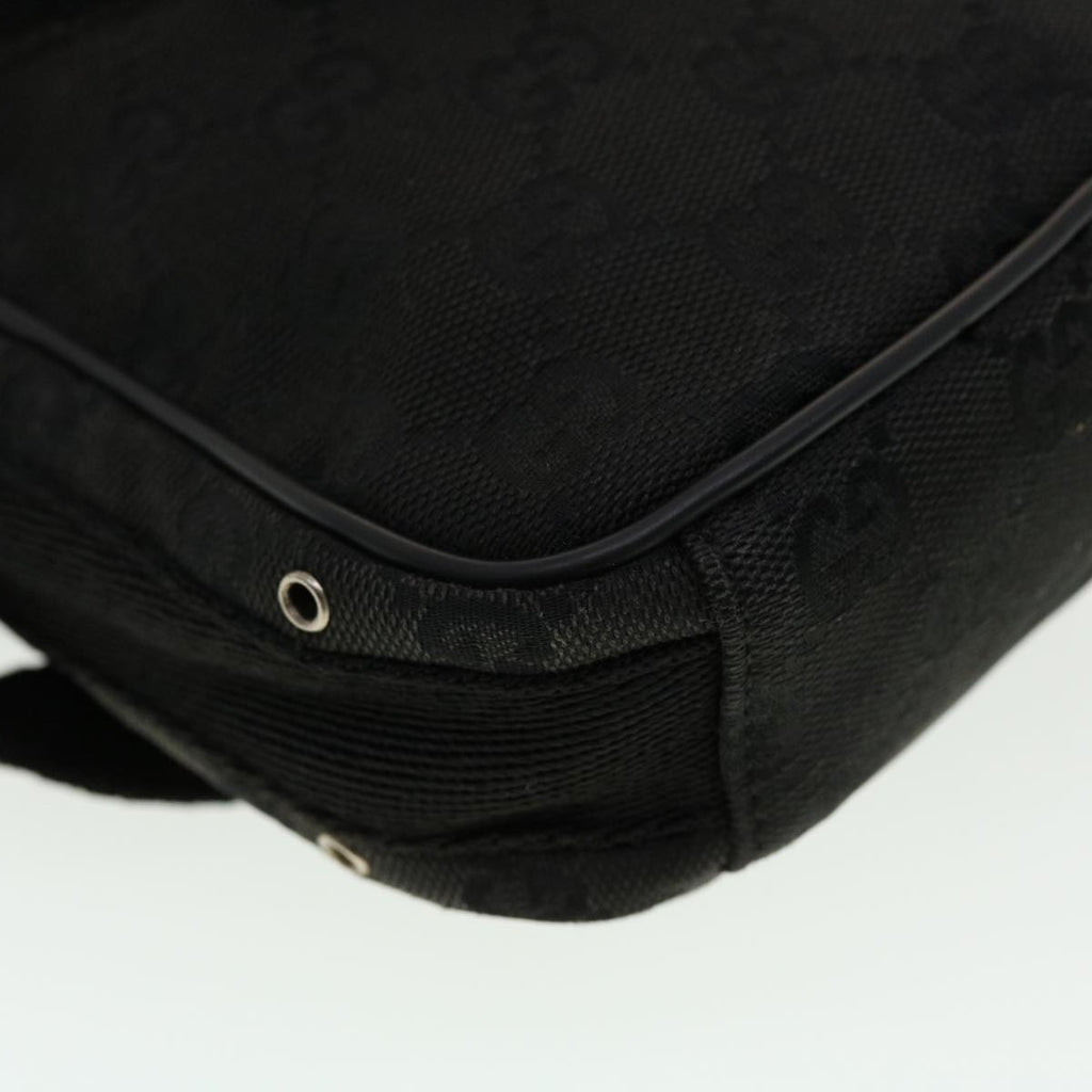 GUCCI GG Canvas Shoulder Bag Black 90470 ki2892