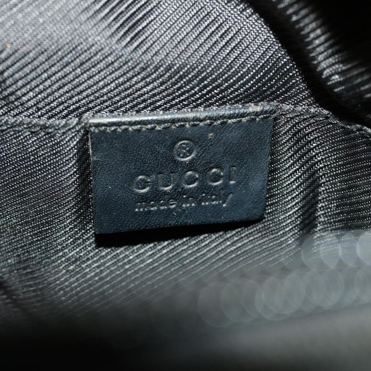 GUCCI GG Canvas Shoulder Bag Black 90470 ki2892