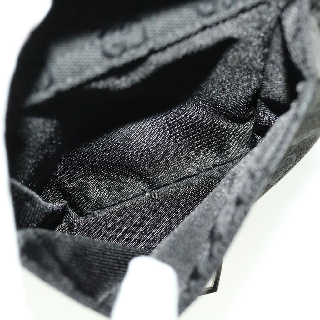 GUCCI GG Canvas Shoulder Bag Black 90470 ki2892