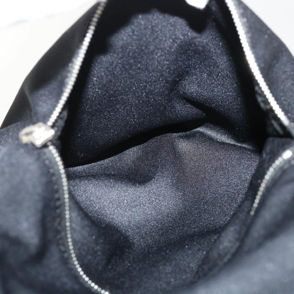 FENDI Mamma Baguette Shoulder Bag Nylon Black ki2894