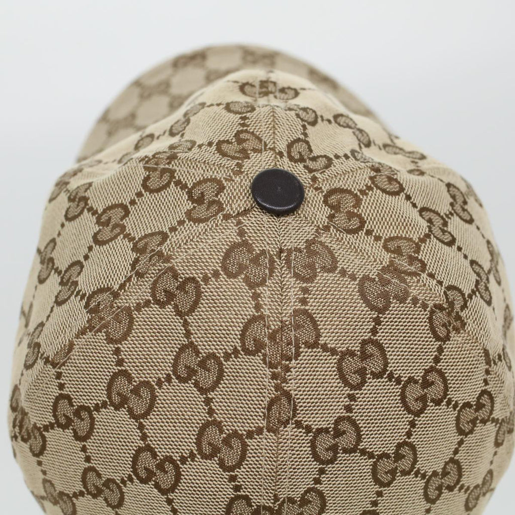 GUCCI GG Canvas Web Sherry Line Cap L Beige Red Green 200035 ki2941