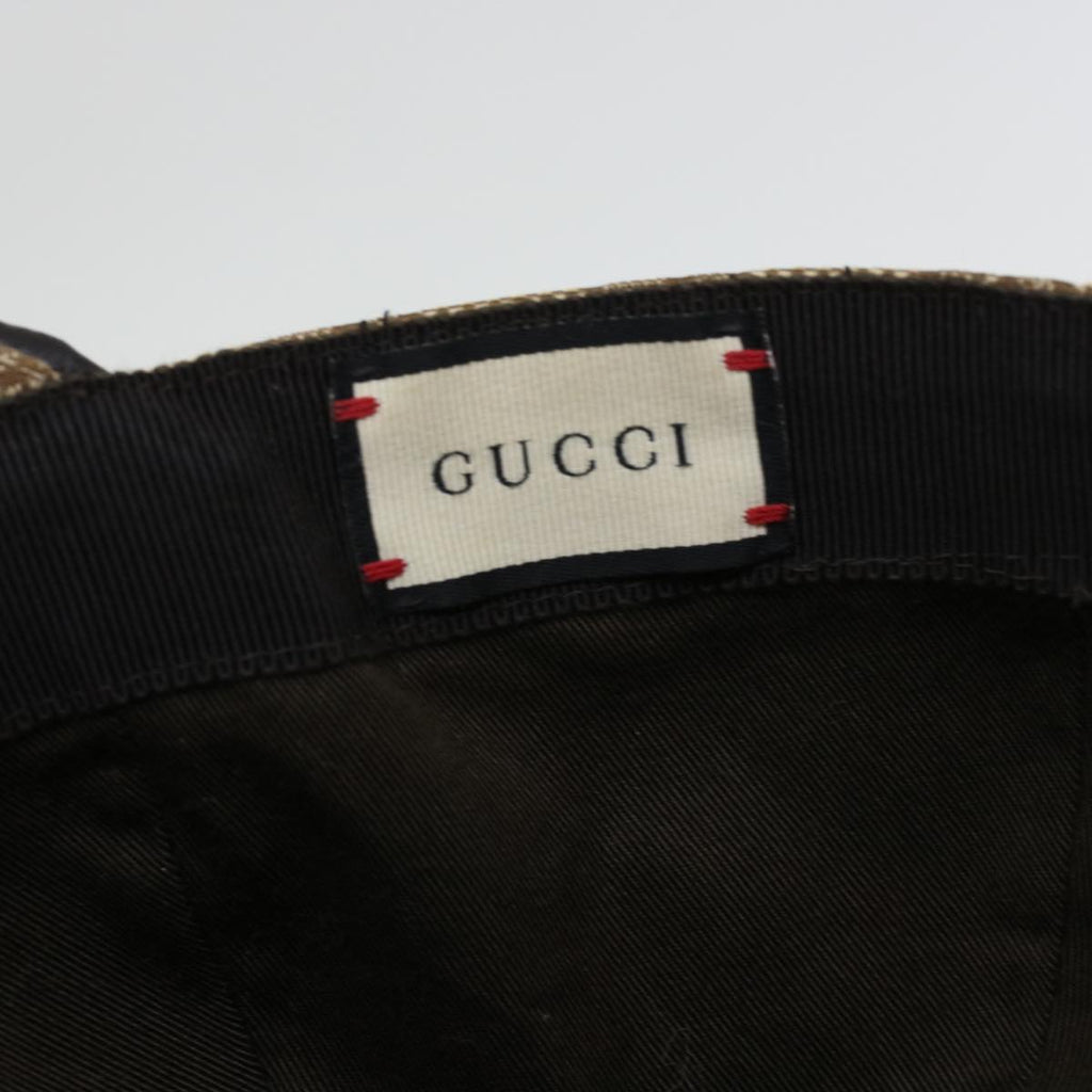 GUCCI GG Canvas Web Sherry Line Cap L Beige Red Green 200035 ki2941