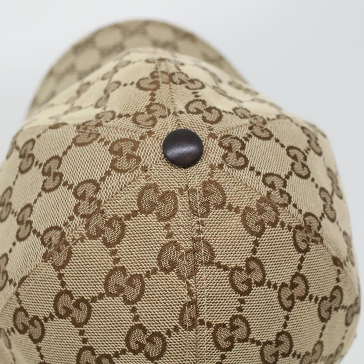 GUCCI GG Canvas Web Sherry Line Cap L Beige Red Green 200035 ki2942