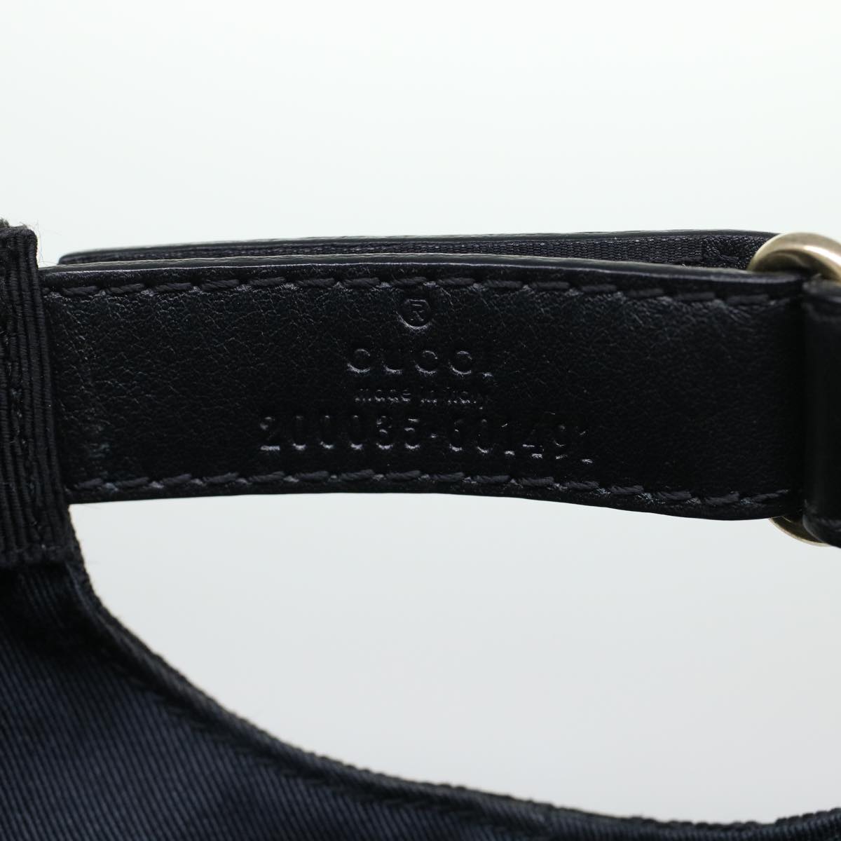 GUCCI GG Canvas Web Sherry Line Cap L Black Red Green 200035 ki2943