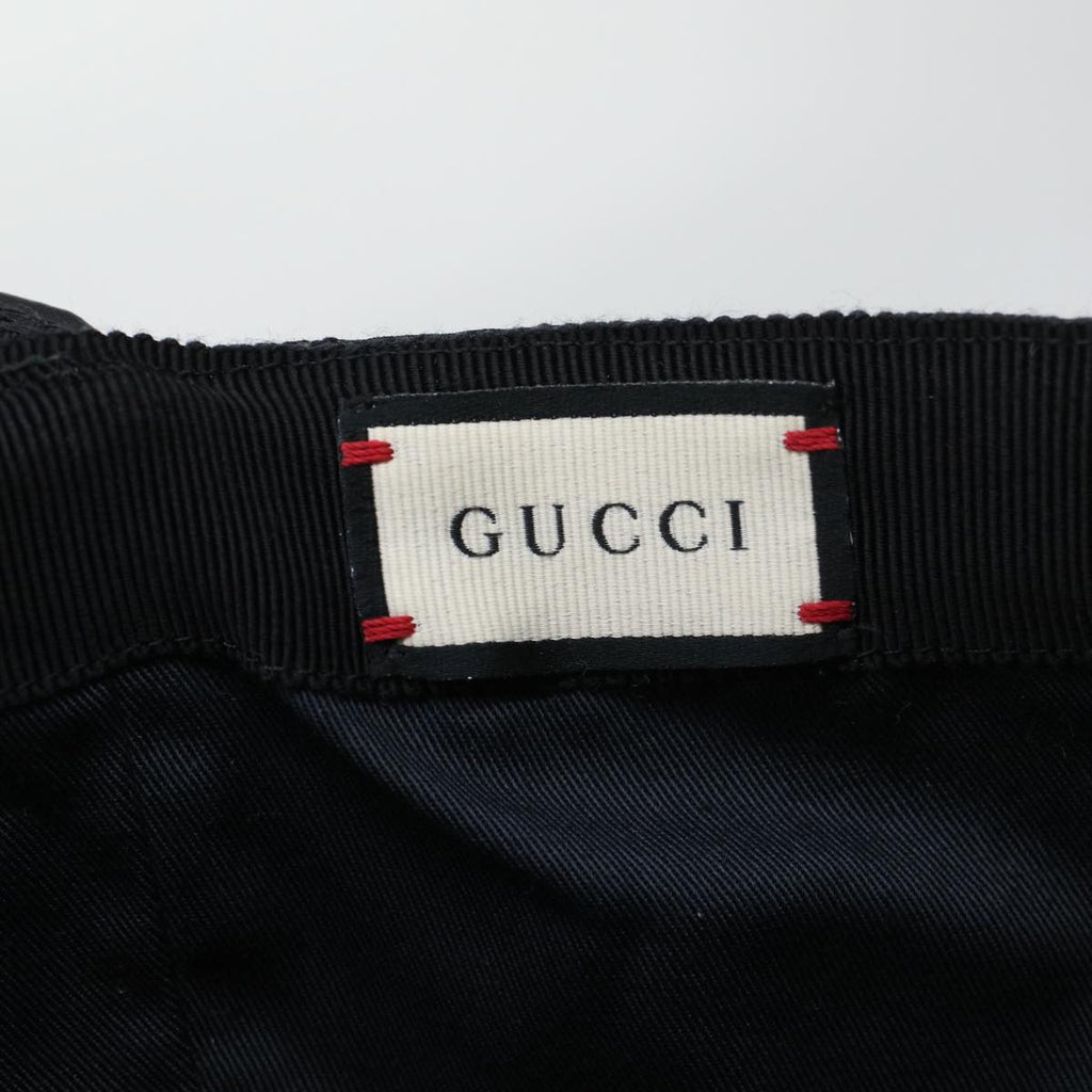 GUCCI GG Canvas Web Sherry Line Cap L Black Red Green 200035 ki2943