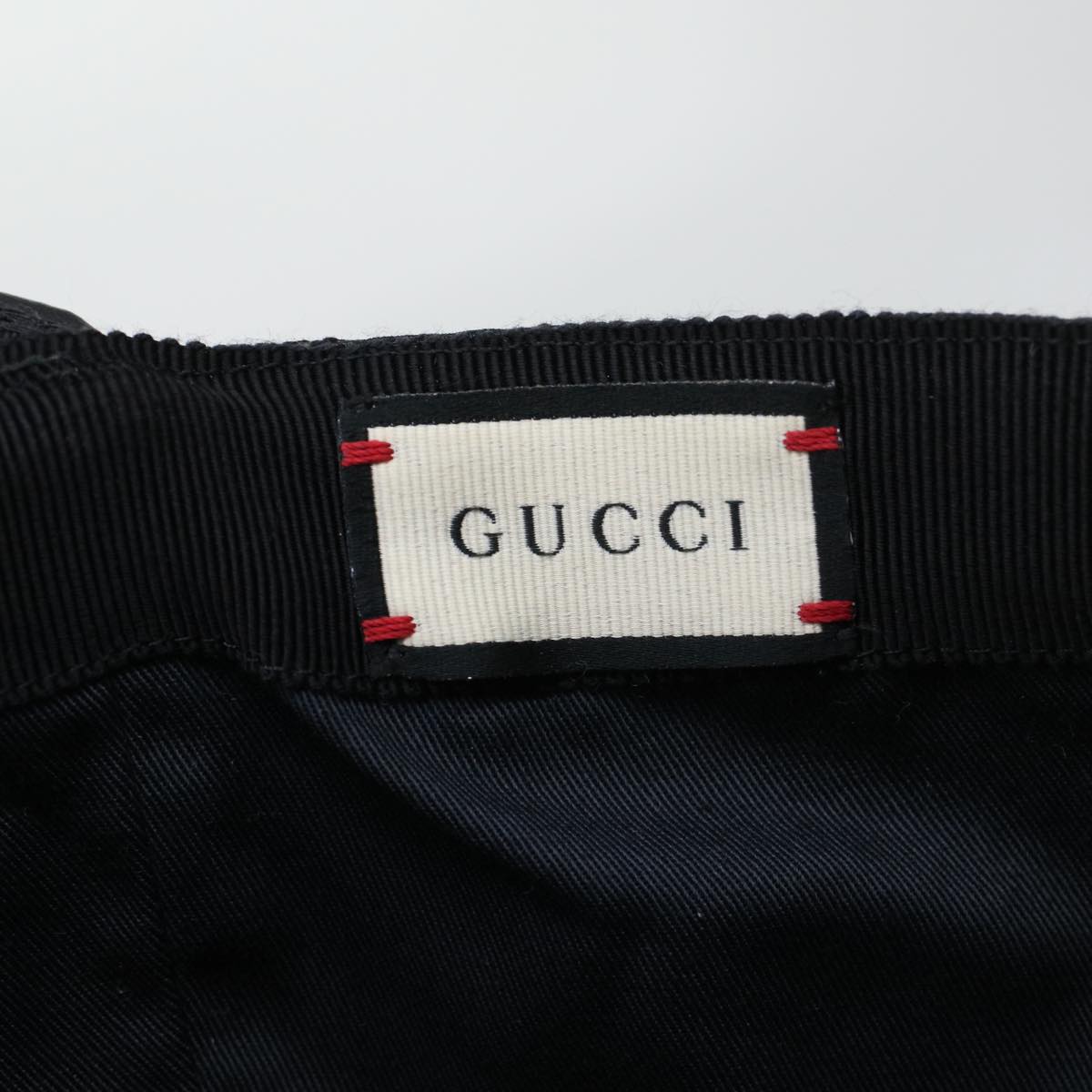 GUCCI GG Canvas Web Sherry Line Cap L Black Red Green 200035 ki2943