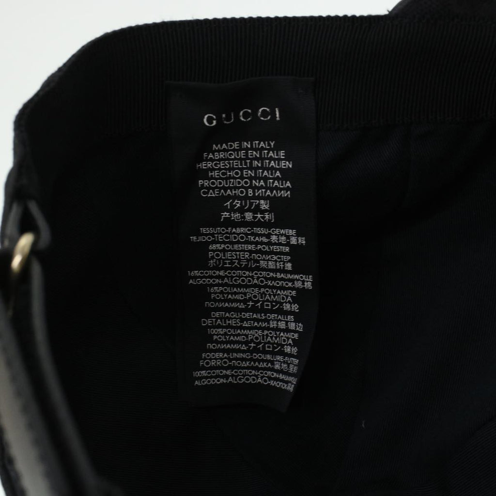 GUCCI GG Canvas Web Sherry Line Cap L Black Red Green 200035 ki2943