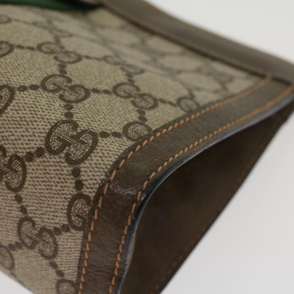 GUCCI GG Canvas Web Sherry Line Clutch Bag Beige Red Green 8901001 ki2945