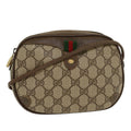 GUCCI GG Canvas Web Sherry Line Shoulder Bag Beige Red 8902066 ki2953