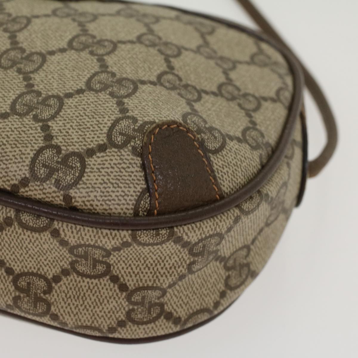 GUCCI GG Canvas Web Sherry Line Shoulder Bag Beige Red 8902066 ki2953