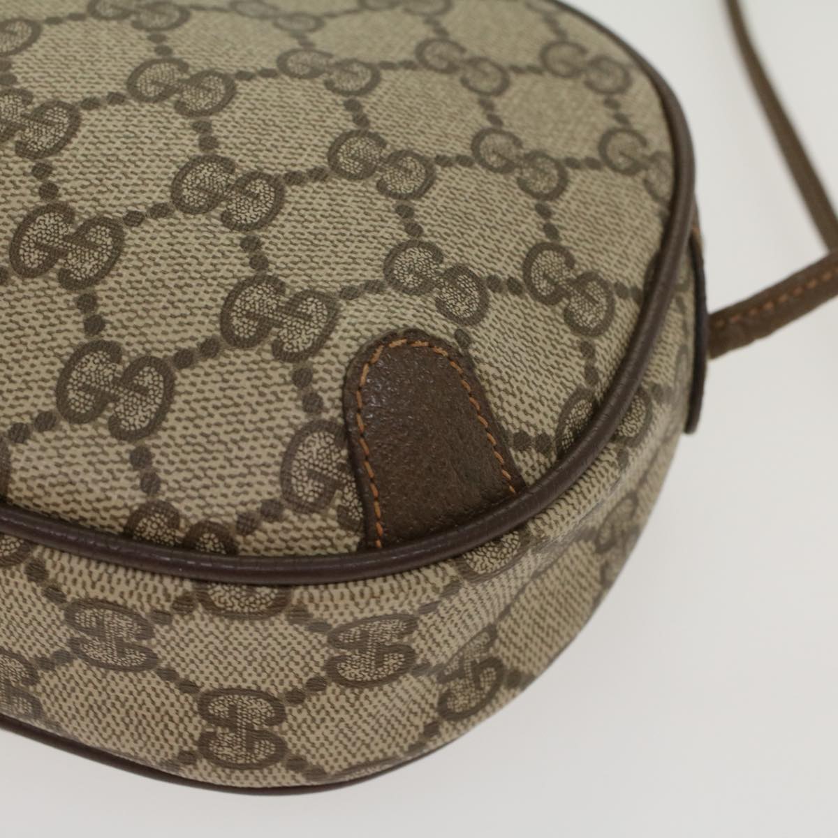 GUCCI GG Canvas Web Sherry Line Shoulder Bag Beige Red 8902066 ki2953