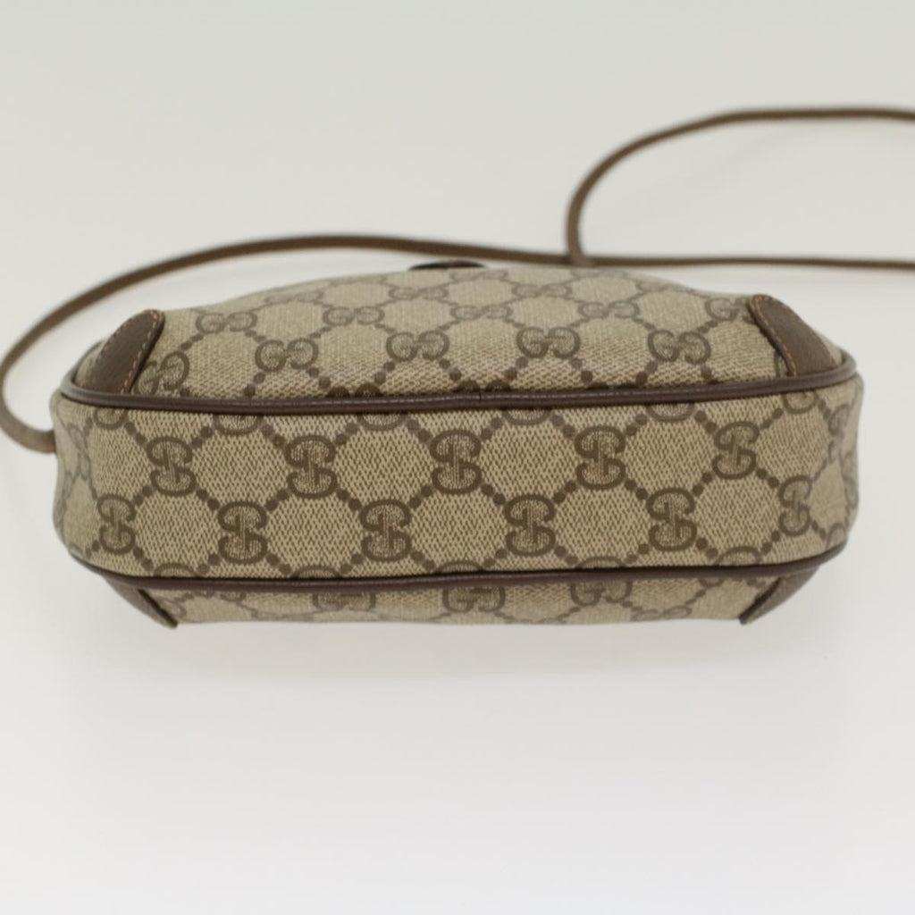 GUCCI GG Canvas Web Sherry Line Shoulder Bag Beige Red 8902066 ki2953