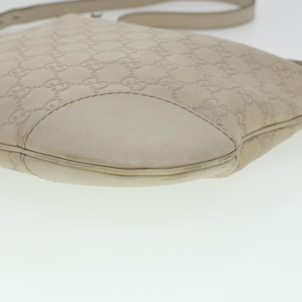 GUCCI GG Canvas Guccissima Shoulder Bag White ki2988