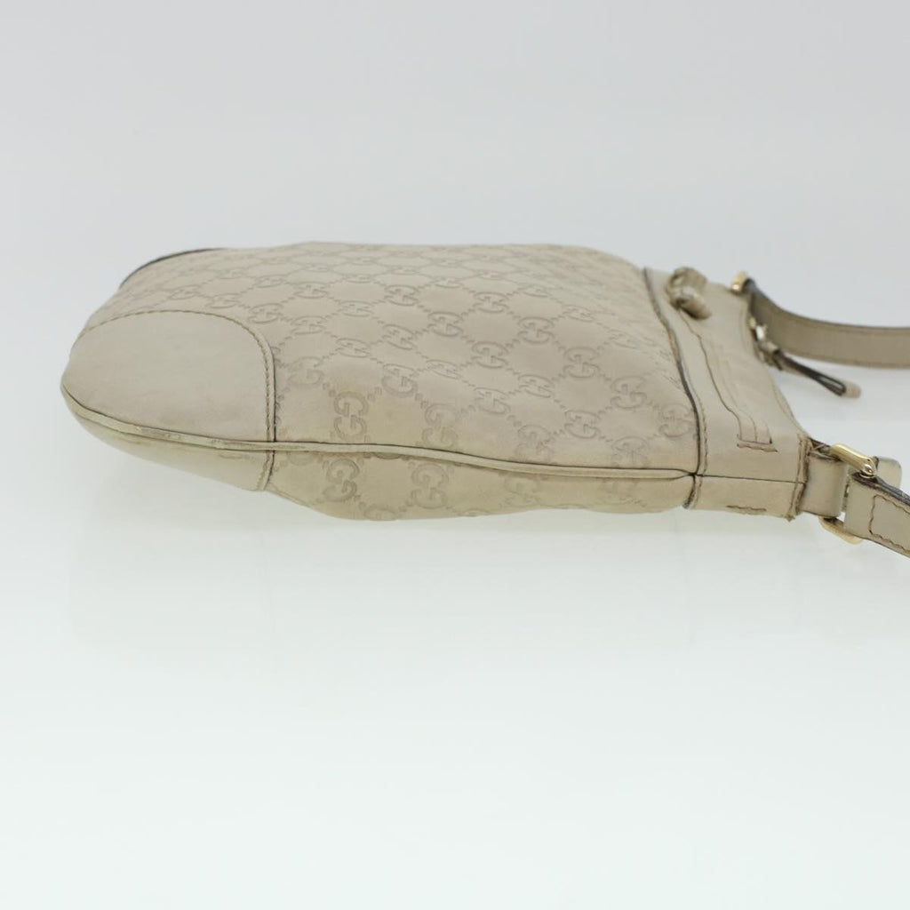 GUCCI GG Canvas Guccissima Shoulder Bag White ki2988