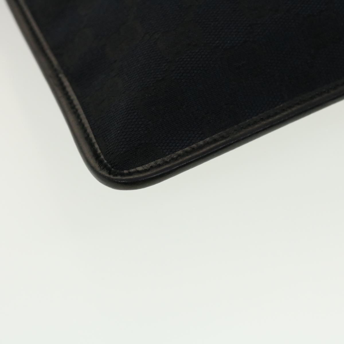 GUCCI GG Canvas Flat Shoulder Bag Black 0348 ki2992