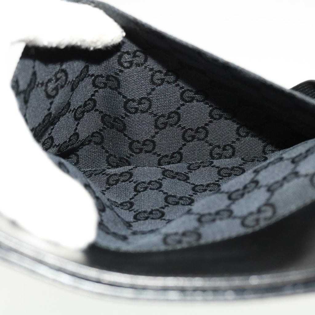 GUCCI GG Canvas Flat Shoulder Bag Black 0348 ki2992