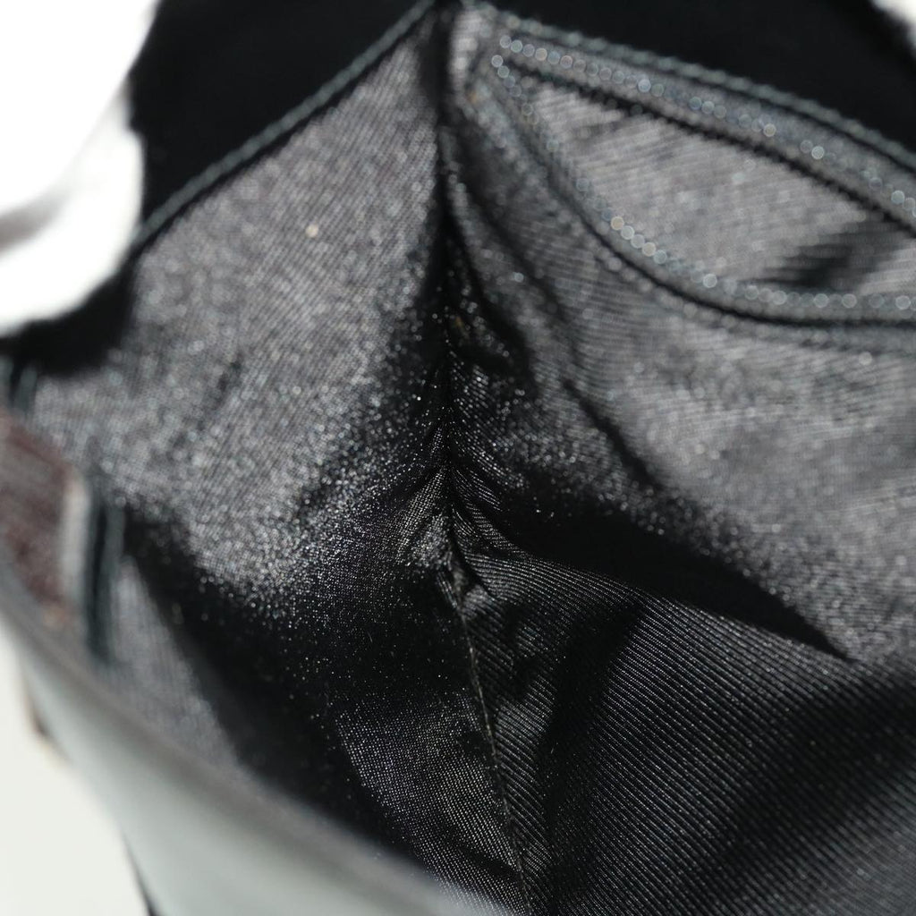 GUCCI GG Canvas Flat Shoulder Bag Black 0348 ki2992