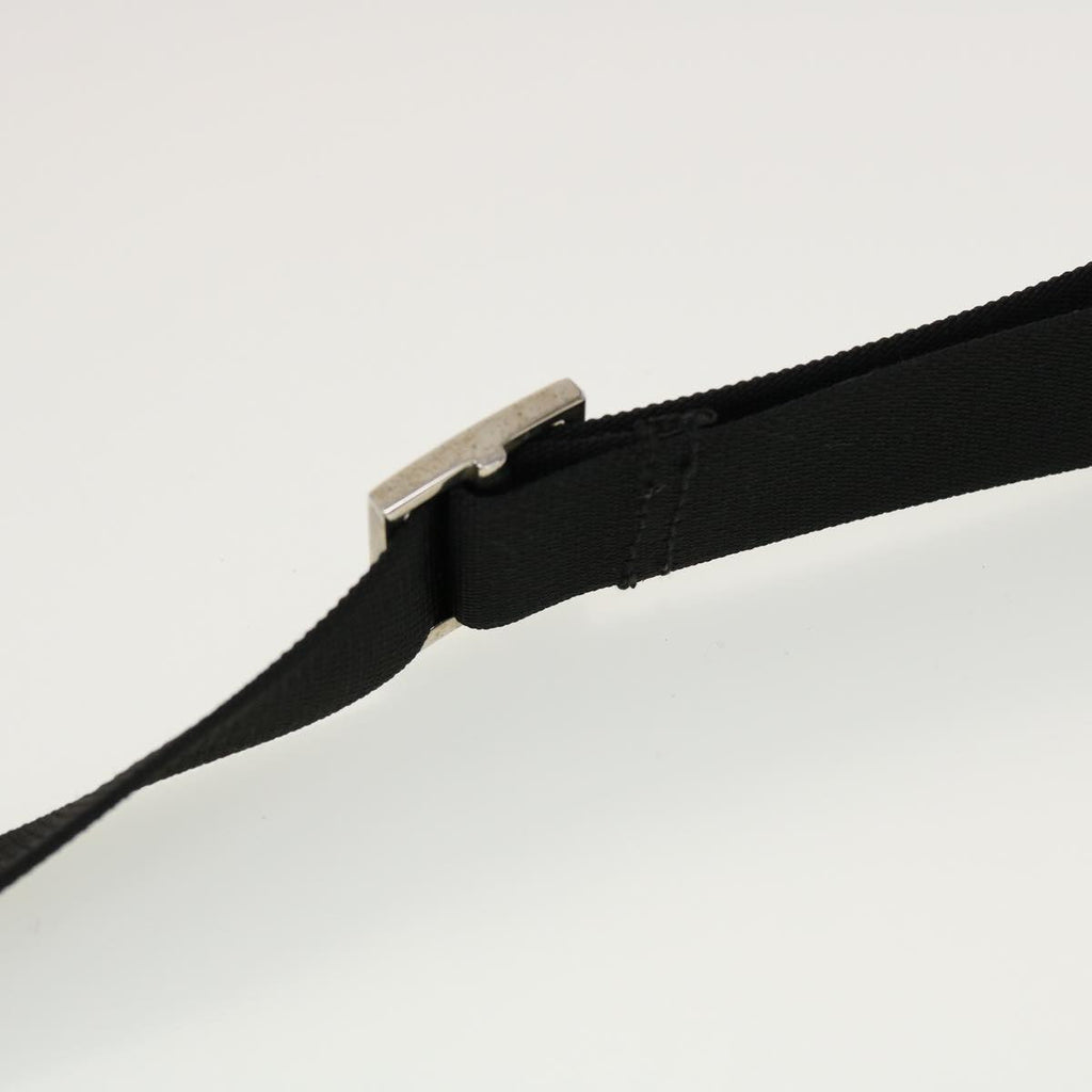 GUCCI GG Canvas Flat Shoulder Bag Black 0348 ki2992