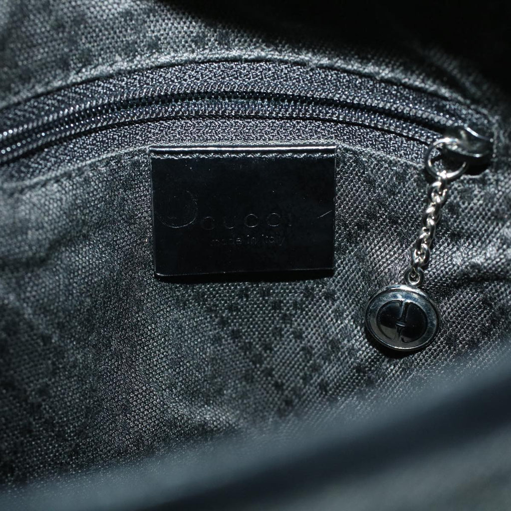 GUCCI Hand Bag Nylon 2way Black ki3025