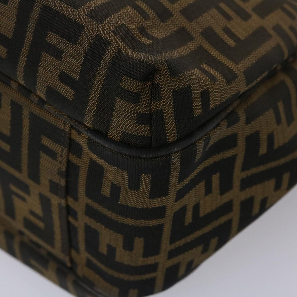 FENDI Zucca Canvas Tote Bag Black Brown ki3076