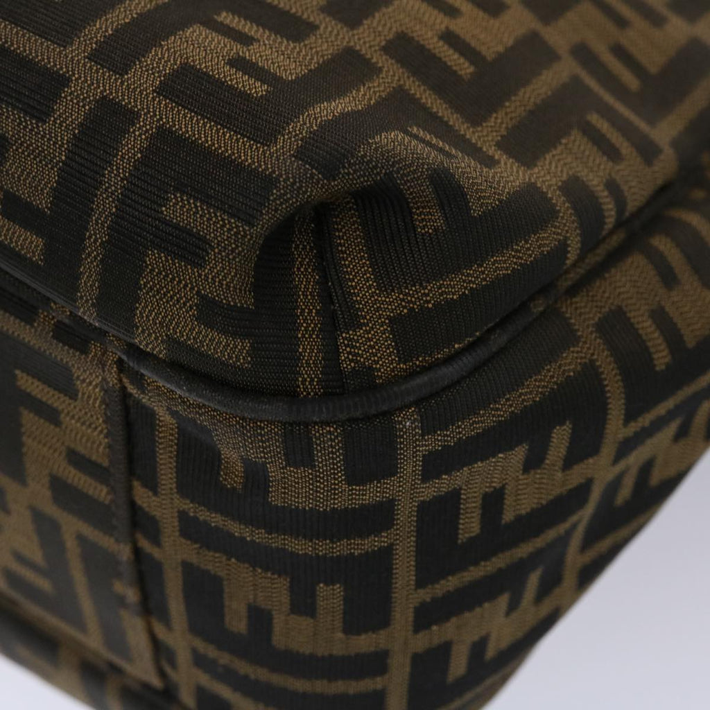 FENDI Zucca Canvas Tote Bag Black Brown ki3076