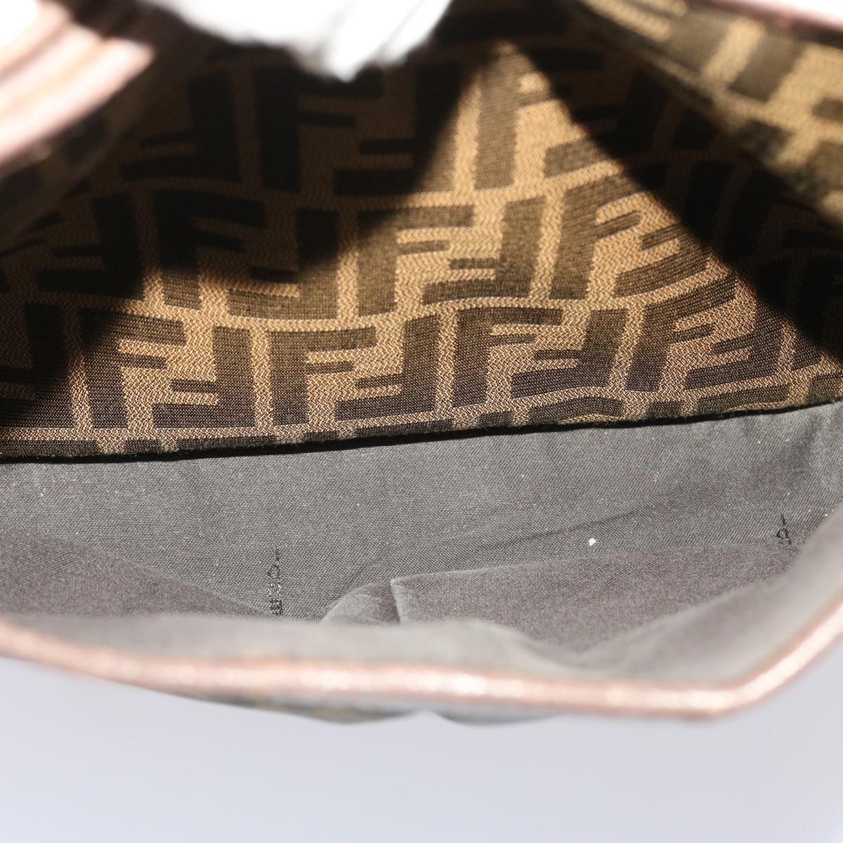 FENDI Zucca Canvas Tote Bag Black Brown ki3076