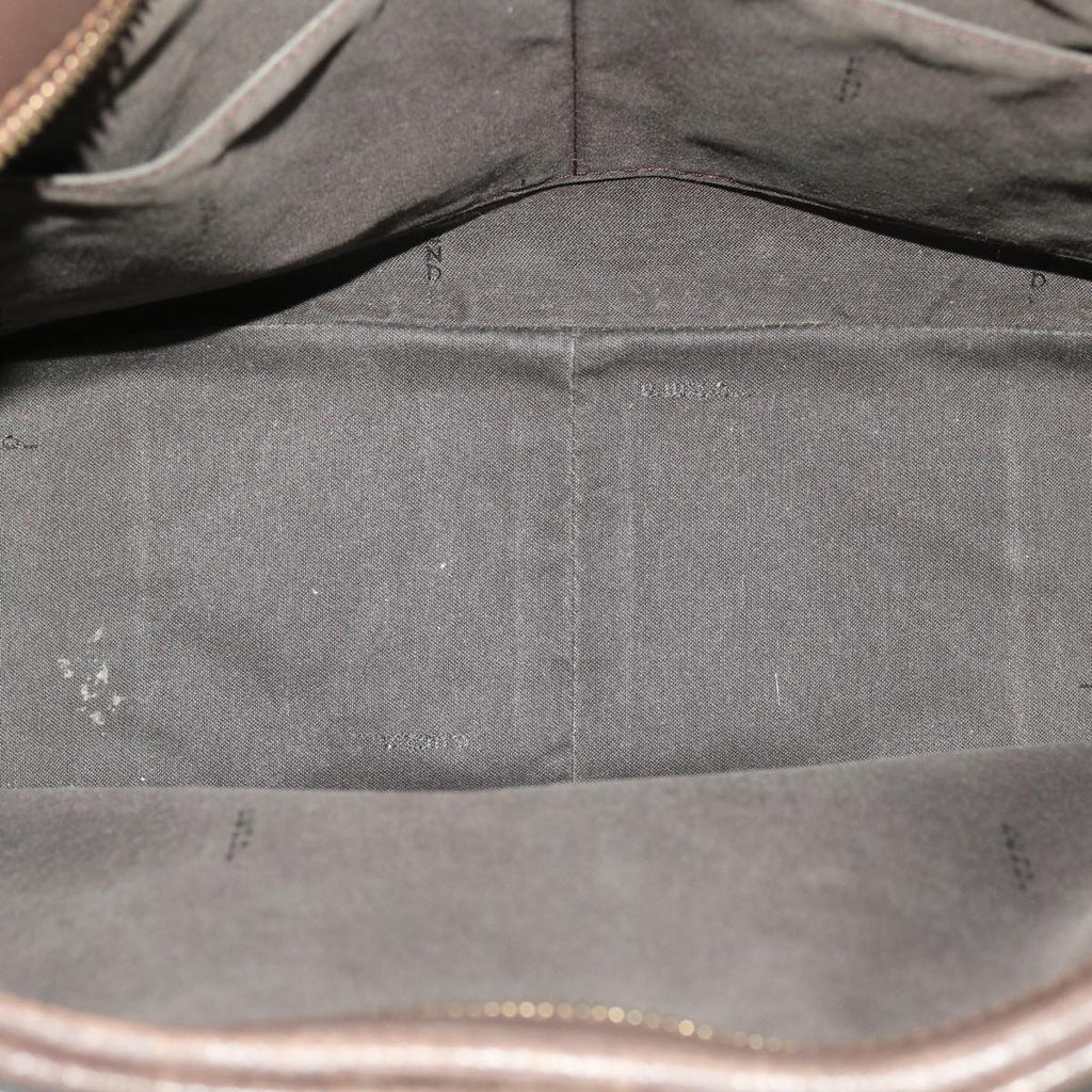 FENDI Zucca Canvas Tote Bag Black Brown ki3076