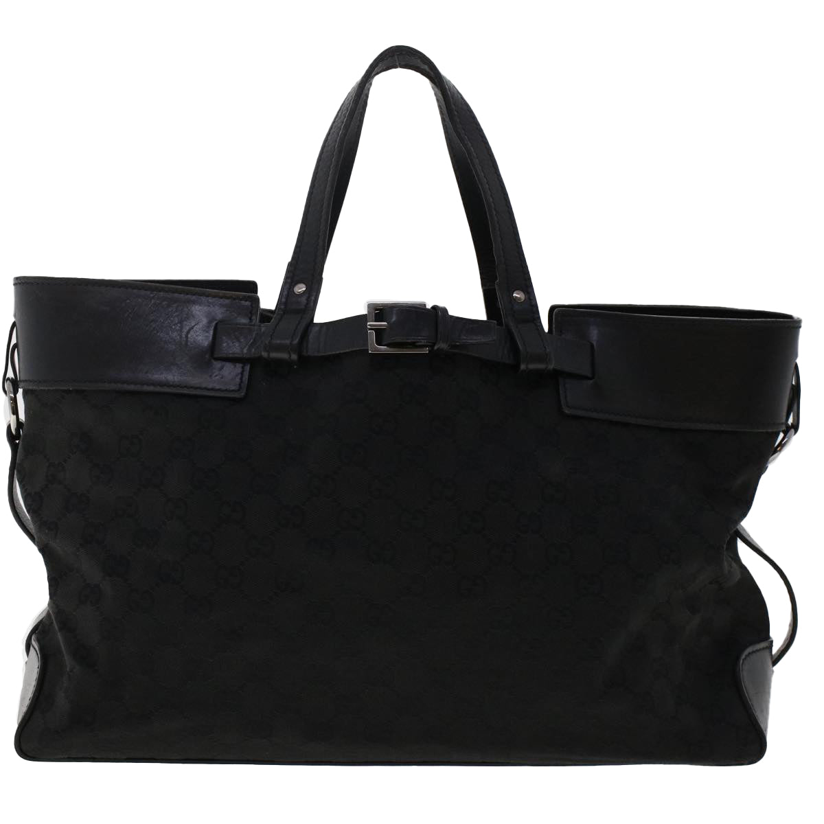 GUCCI GG Canvas Hand Bag Black 106251 ki3185