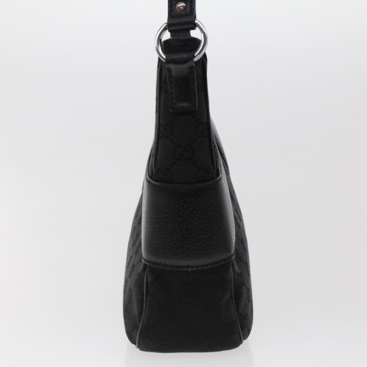 GUCCI GG Canvas Shoulder Bag Black 118012  ki3238