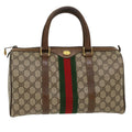 GUCCI GG Canvas Web Sherry Line Hand Bag Beige Red Green 012.3842.58 ki3250