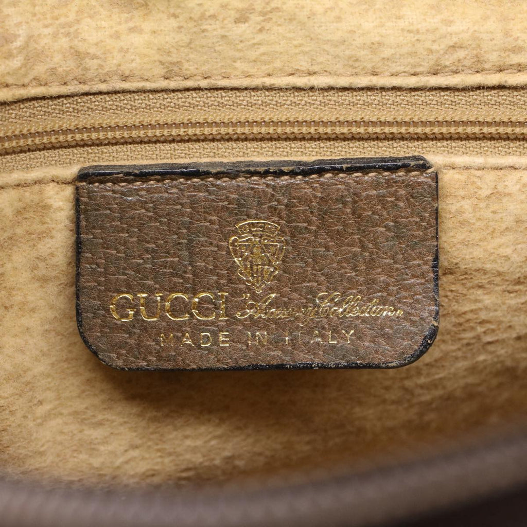 GUCCI GG Canvas Web Sherry Line Hand Bag Beige Red Green 012.3842.58 ki3250
