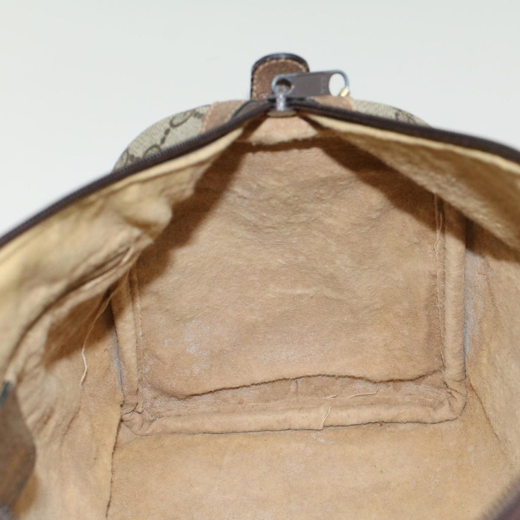 GUCCI GG Canvas Web Sherry Line Hand Bag Beige Red Green 012.3842.58 ki3250