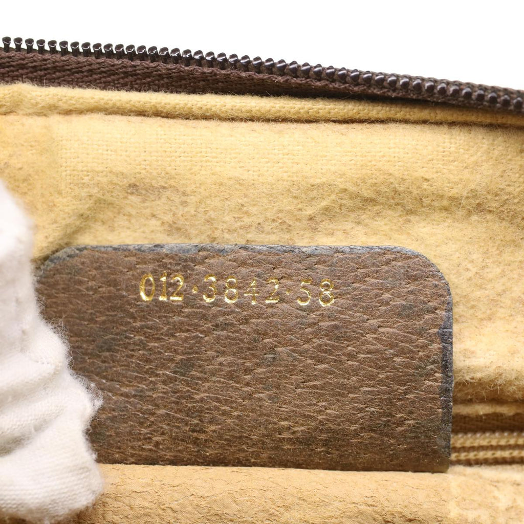 GUCCI GG Canvas Web Sherry Line Hand Bag Beige Red Green 012.3842.58 ki3250