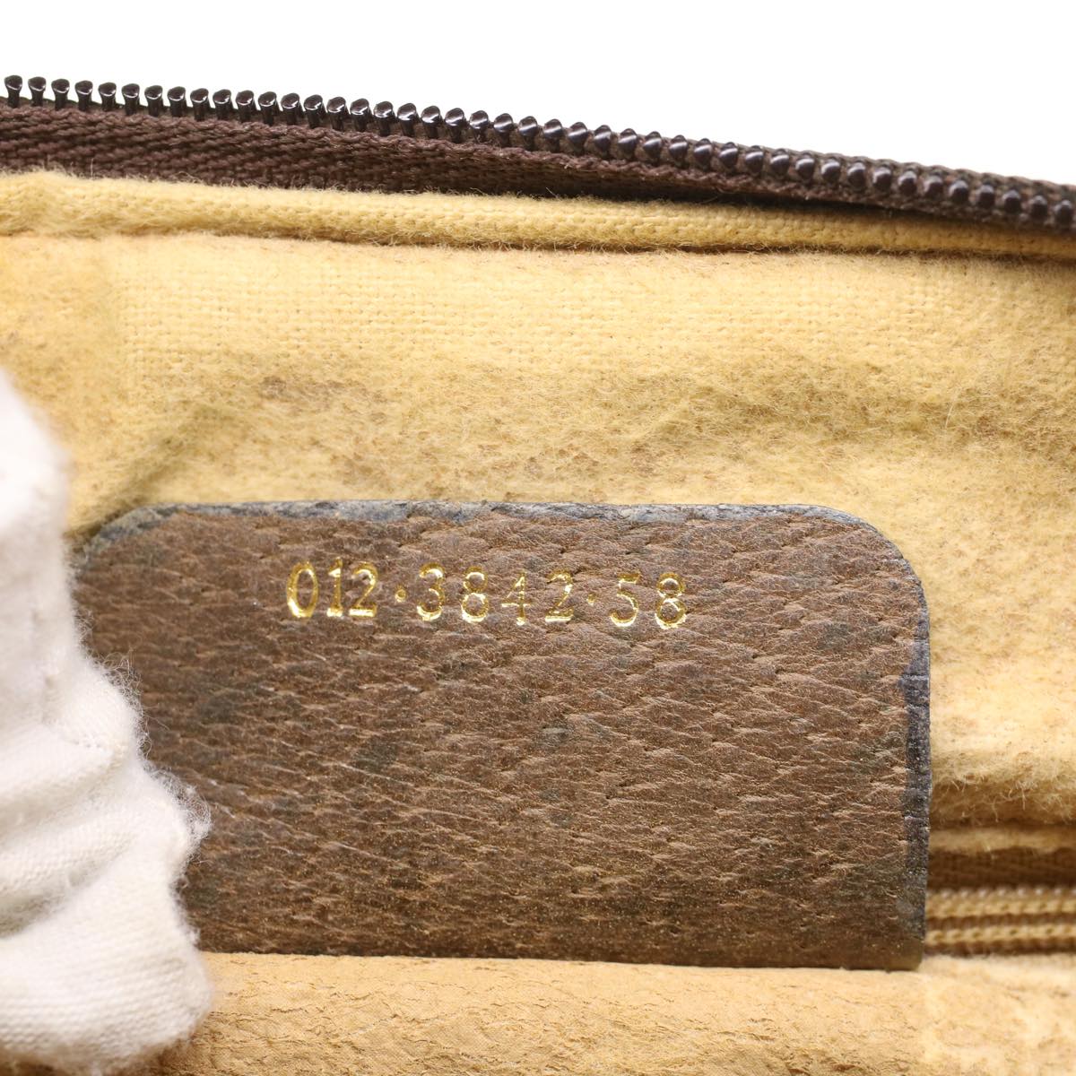 GUCCI GG Canvas Web Sherry Line Hand Bag Beige Red Green 012.3842.58 ki3250