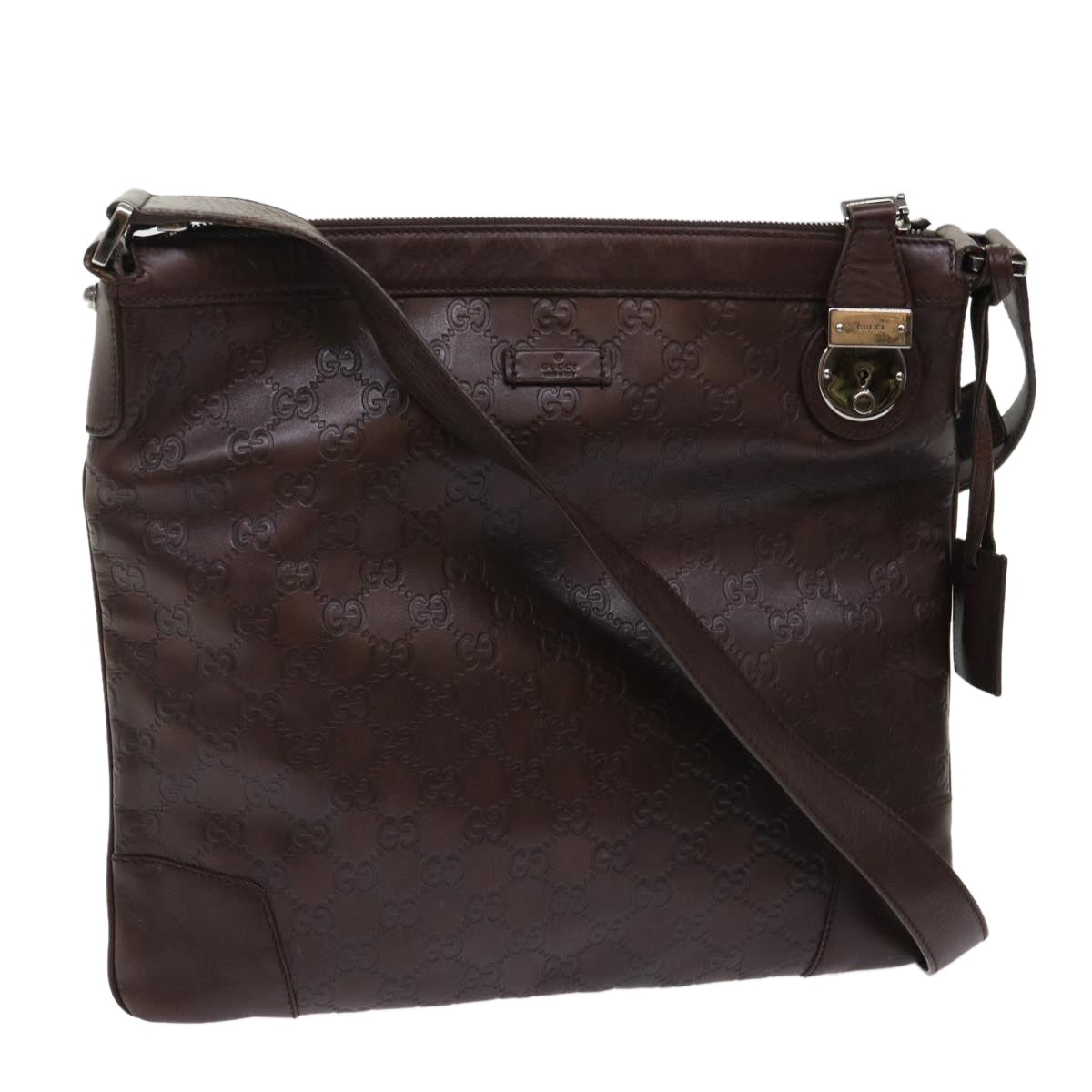 GUCCI GG Canvas Guccissima Shoulder Bag Brown 148476 ki3279